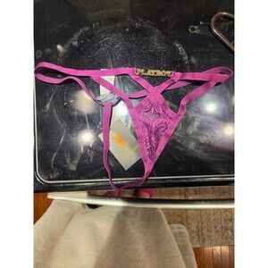 Purple Playboy thong